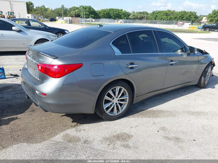 2016 Infiniti Q50 VIN JN1EV7AP4GM304532 IAAI salvage auction — FRONT END, Wait Title, sold $1,200 on 2026-09-05 (photo 4)