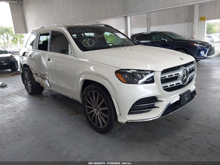 2022 Mercedes-benz Gls-klasse VIN 4JGFF5KE3NA749970 IAAI salvage auction — SIDE, Salvage Title, sold $28,000 on 2026-08-02 (photo 1)
