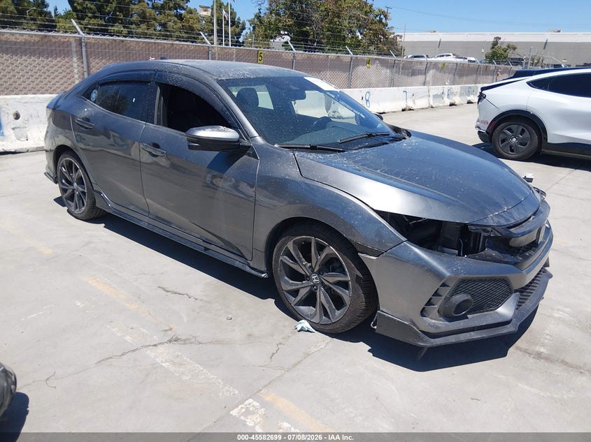 2018 Honda Civic VIN SHHFK7H91JU407276 IAAI salvage auction — FRONT END, Salvage (California), sold $3,050 on 2026-07-29 (photo 1)