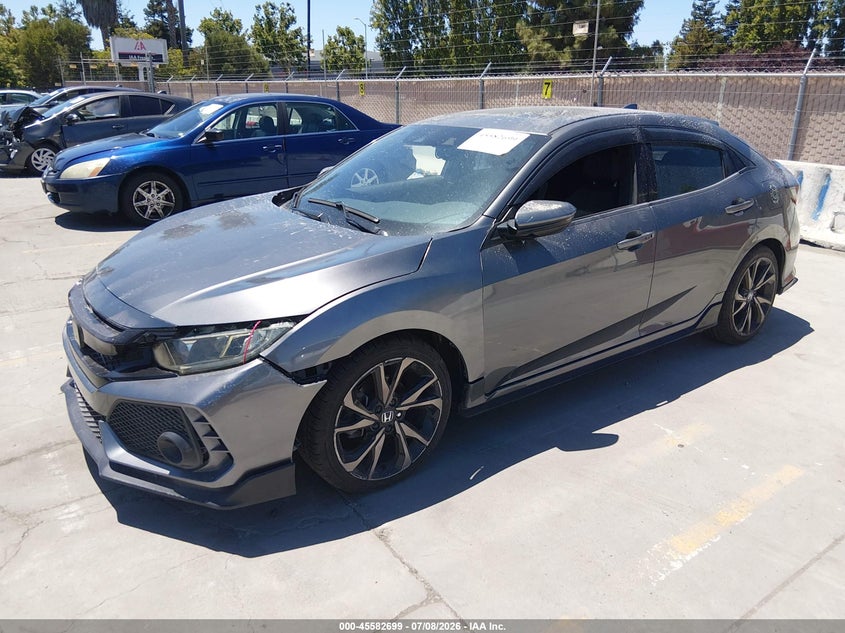 2018 Honda Civic VIN SHHFK7H91JU407276 IAAI salvage auction — FRONT END, Salvage (California), sold $3,050 on 2026-07-29 (photo 2)