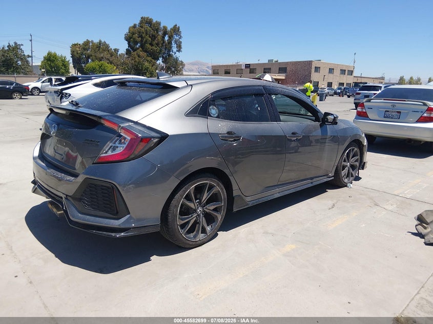 2018 Honda Civic VIN SHHFK7H91JU407276 IAAI salvage auction — FRONT END, Salvage (California), sold $3,050 on 2026-07-29 (photo 4)
