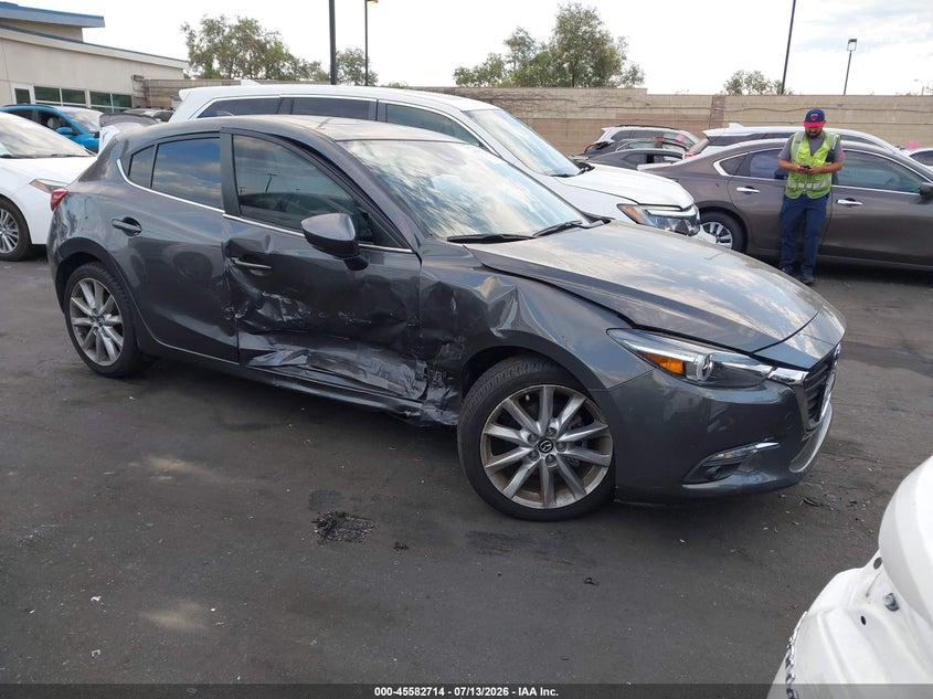 2017 Mazda 3 VIN JM1BN1M37H1122123 IAAI salvage auction — SIDE, Salvage Title, sold $1,250 on 2026-07-24 (photo 1)