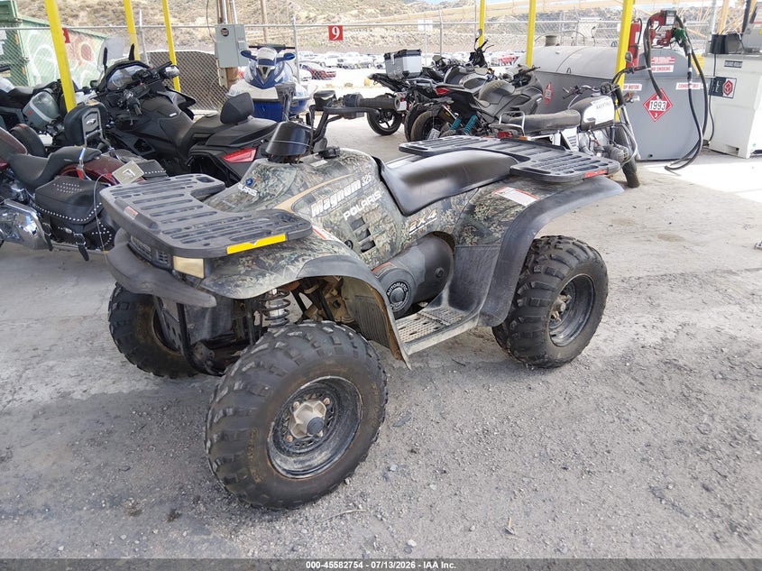 2002 Polaris Magnum VIN 4XACB32A922668733 IAAI salvage auction — FRONT END, Clear - Dealer Only (California), sold $75 on 2026-07-22 (photo 2)