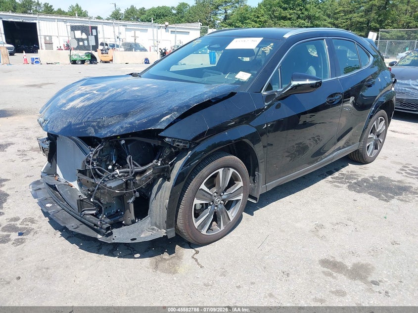 2025 Lexus Ux VIN JTHUCJDH8S2012398 IAAI salvage auction — FRONT & REAR, Mv-907A (New York), sold $12,575 on 2026-09-08 (photo 2)