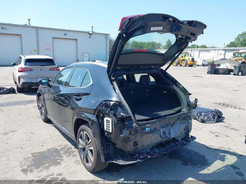 2025 Lexus Ux VIN JTHUCJDH8S2012398 IAAI salvage auction — FRONT & REAR, Mv-907A (New York), sold $12,575 on 2026-09-08 (photo 3)
