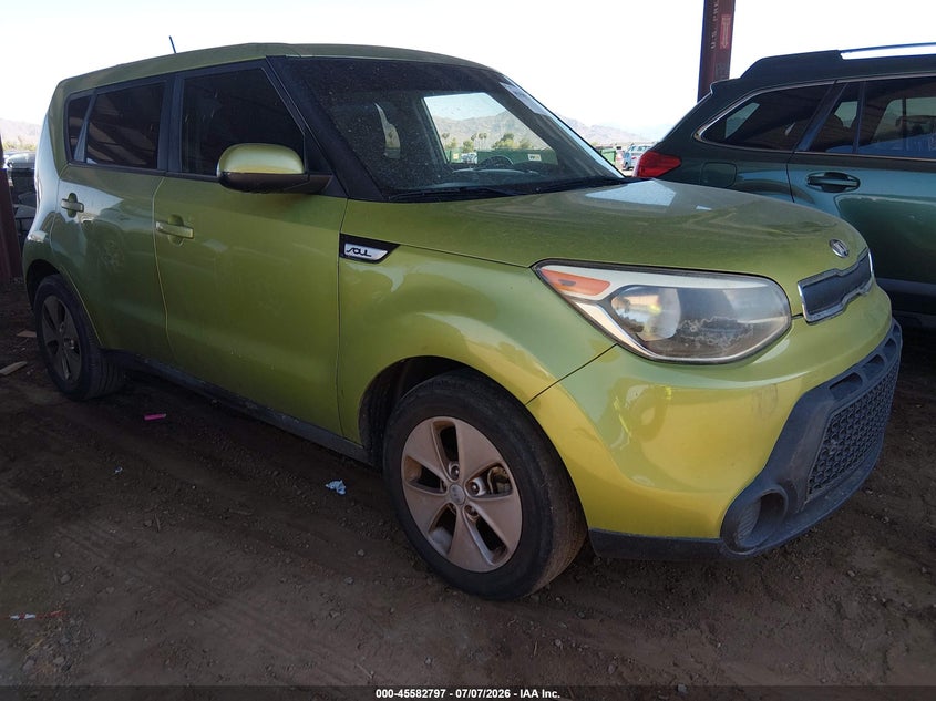 2016 Kia Soul VIN KNDJN2A20G7854943 IAAI salvage auction — NORMAL WEAR, Restored (Arizona), sold $525 on 2026-07-28 (photo 1)