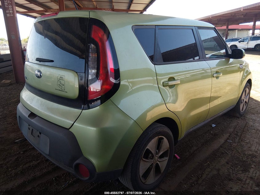 2016 Kia Soul VIN KNDJN2A20G7854943 IAAI salvage auction — NORMAL WEAR, Restored (Arizona), sold $525 on 2026-07-28 (photo 4)