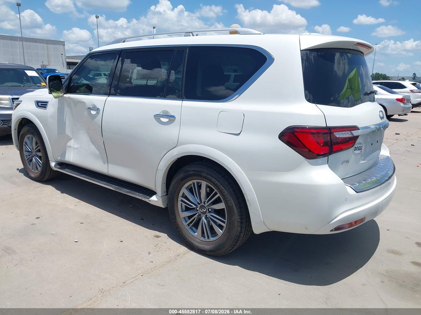 2022 Infiniti Qx80 VIN JN8AZ2AE2N9293777 IAAI salvage auction — LEFT SIDE, Original (Texas), sold $21,600 on 2026-08-13 (photo 3)