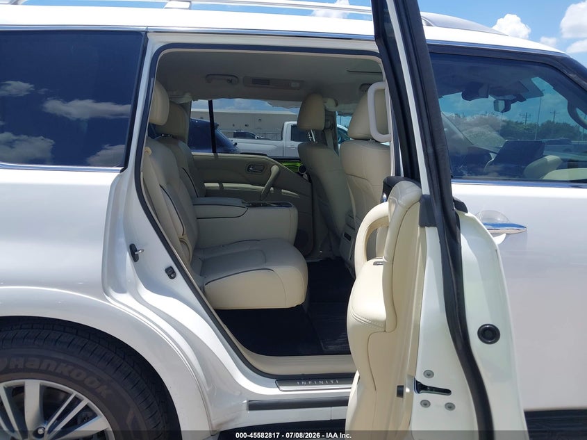 2022 Infiniti Qx80 VIN JN8AZ2AE2N9293777 IAAI salvage auction — LEFT SIDE, Original (Texas), sold $21,600 on 2026-08-13 (photo 8)
