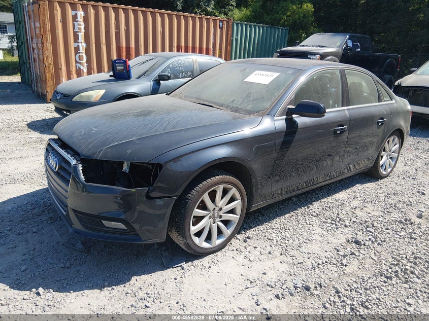 2013 Audi A4 VIN WAUFFAFL1DN047849 IAAI salvage auction — NORMAL WEAR, Clear (South Carolina), sold $250 on 2026-07-28 (photo 2)
