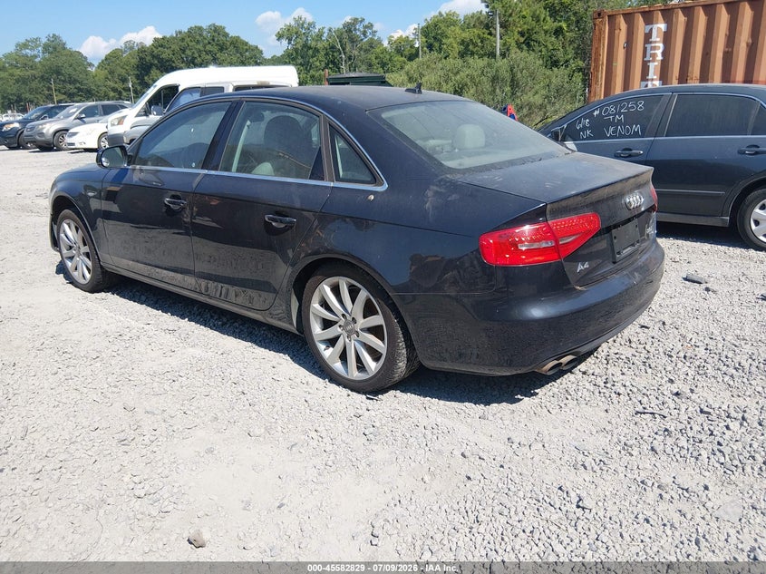 2013 Audi A4 VIN WAUFFAFL1DN047849 IAAI salvage auction — NORMAL WEAR, Clear (South Carolina), sold $250 on 2026-07-28 (photo 3)