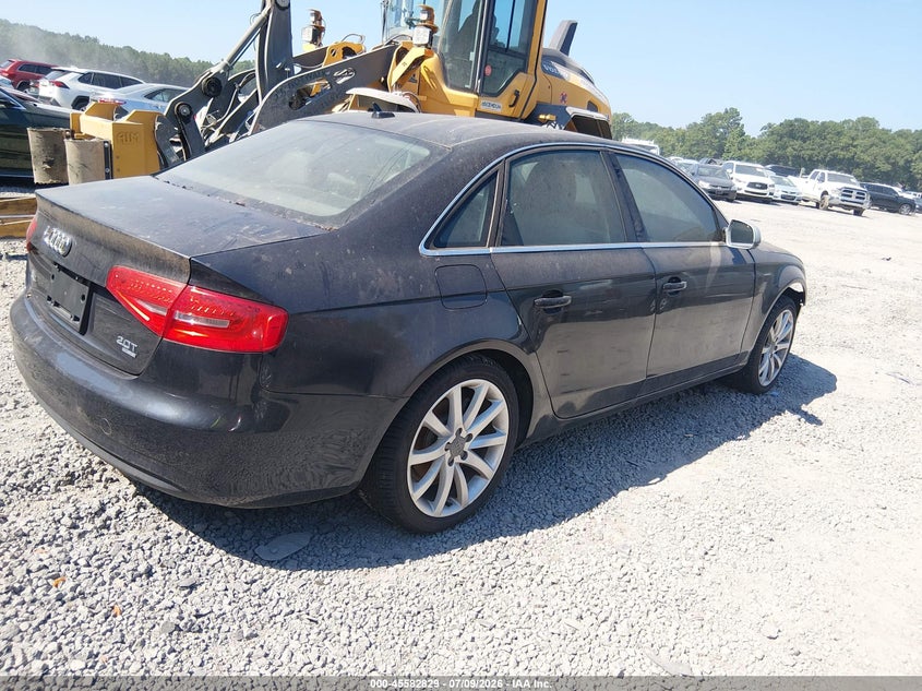 2013 Audi A4 VIN WAUFFAFL1DN047849 IAAI salvage auction — NORMAL WEAR, Clear (South Carolina), sold $250 on 2026-07-28 (photo 4)
