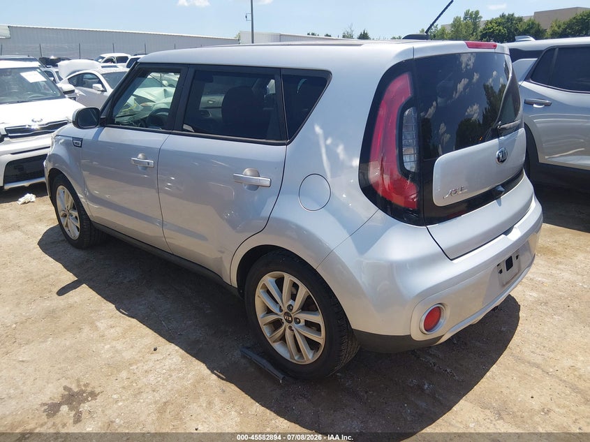 2018 Kia Soul VIN KNDJP3A51J7542731 IAAI salvage auction — NORMAL WEAR, Clear - Public Restricted (Oklahoma), sold $1,400 on 2026-07-29 (photo 3)