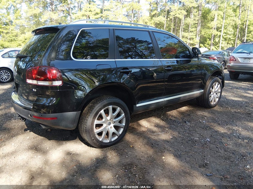2008 Volkswagen Touareg VIN WVGBE77L48D076534 IAAI salvage auction — RIGHT FRONT, Clear (Virginia), sold $450 on 2026-07-25 (photo 4)