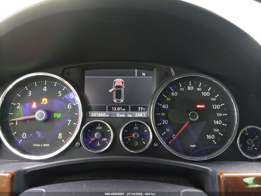 2008 Volkswagen Touareg VIN WVGBE77L48D076534 IAAI salvage auction — RIGHT FRONT, Clear (Virginia), sold $450 on 2026-07-25 (photo 7)
