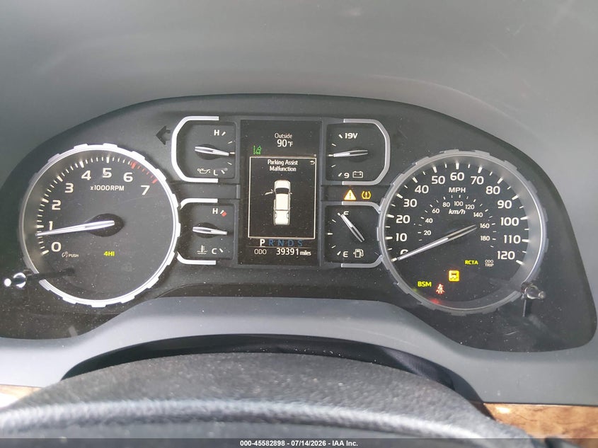 2021 Toyota Tundra VIN 5TFAY5F12MX018359 IAAI salvage auction — FRONT END, Salvage Title, sold $26,750 on 2026-07-30 (photo 7)