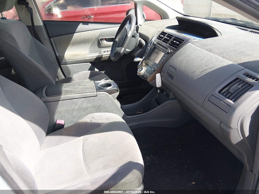 2012 Toyota Prius v VIN JTDZN3EU7C3141124 IAAI salvage auction — RIGHT SIDE, Clear (Alabama), sold $25 on 2026-07-21 (photo 5)