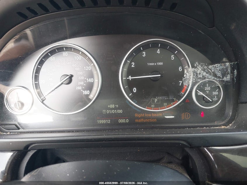 2016 BMW 5 series VIN WBA5A5C56GG348097 IAAI salvage auction — NORMAL WEAR, Clear (Florida), sold $575 on 2026-07-30 (photo 7)