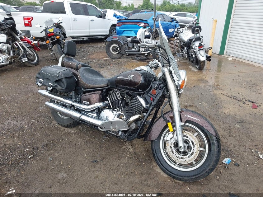 2004 Yamaha Xvs1100 VIN JYAVP11EX4A057125 IAAI salvage auction — LEFT & RIGHT, Salvage (Ohio), sold $25 on 2026-07-29 (photo 1)