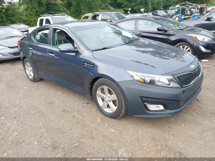 2015 Kia Optima VIN KNAGM4A70F5588772 IAAI salvage auction — REAR END, Mv-907A (New York), sold $500 on 2026-07-28 (photo 1)