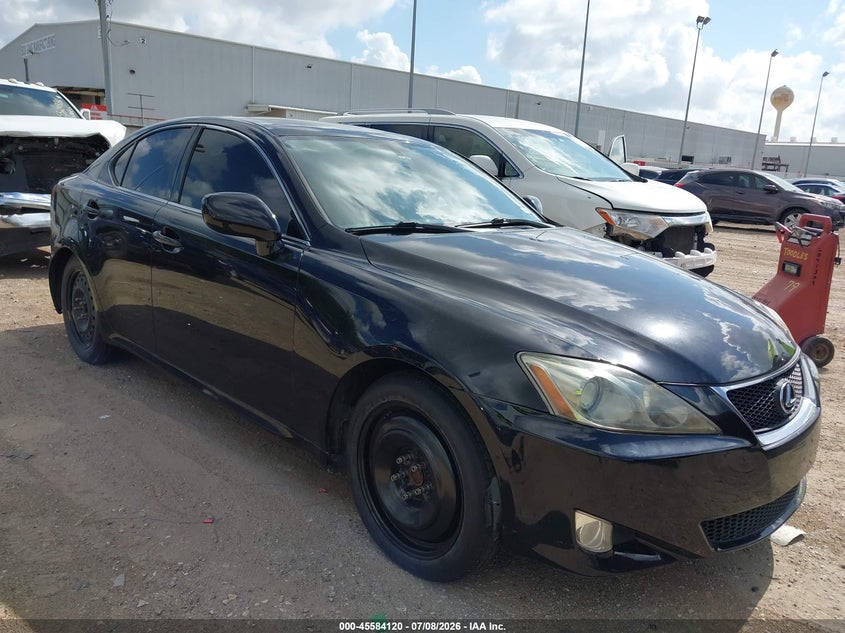 2007 Lexus Is 250 VIN JTHBK262X72057715 IAAI salvage auction — NORMAL WEAR, Original (Texas), sold $175 on 2026-07-09 (photo 1)