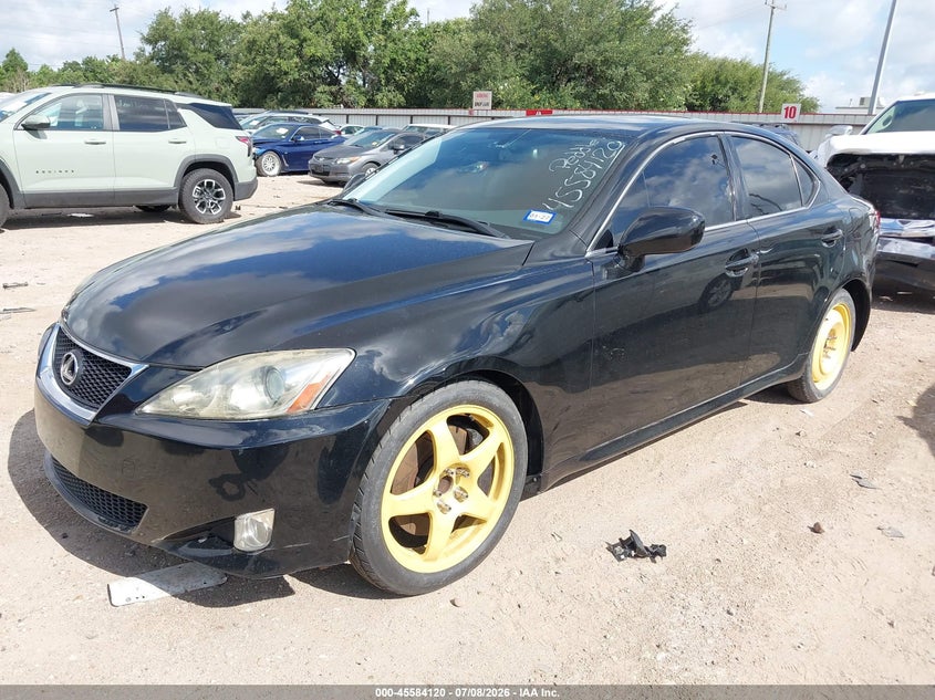 2007 Lexus Is 250 VIN JTHBK262X72057715 IAAI salvage auction — NORMAL WEAR, Original (Texas), sold $175 on 2026-07-09 (photo 2)