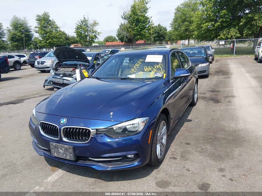 2017 BMW 3er VIN WBA8D9G37HNU61672 IAAI salvage auction — REAR END, Salvage Title, sold $9,250 on 2026-08-17 (photo 2)