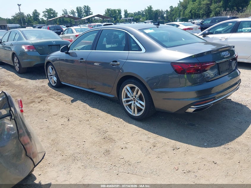 2024 Audi A4 VIN WAUEAAF43RN013499 IAAI salvage auction — FRONT END, Salvage Title, sold $5,600 on 2026-07-22 (photo 3)