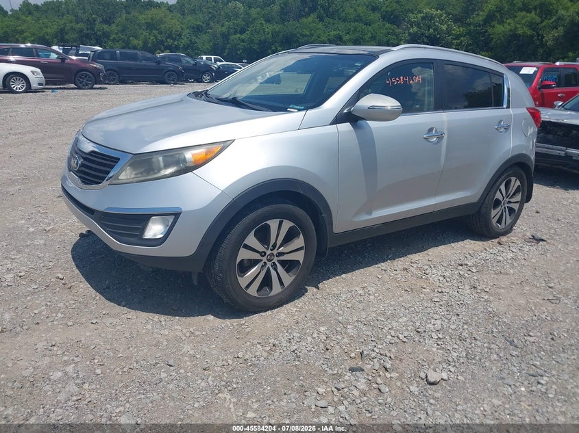 2013 Kia Sportage VIN KNDPC3A24D7500490 IAAI salvage auction — NORMAL WEAR, Clear (Tennessee), sold $2,900 on 2026-07-16 (photo 2)