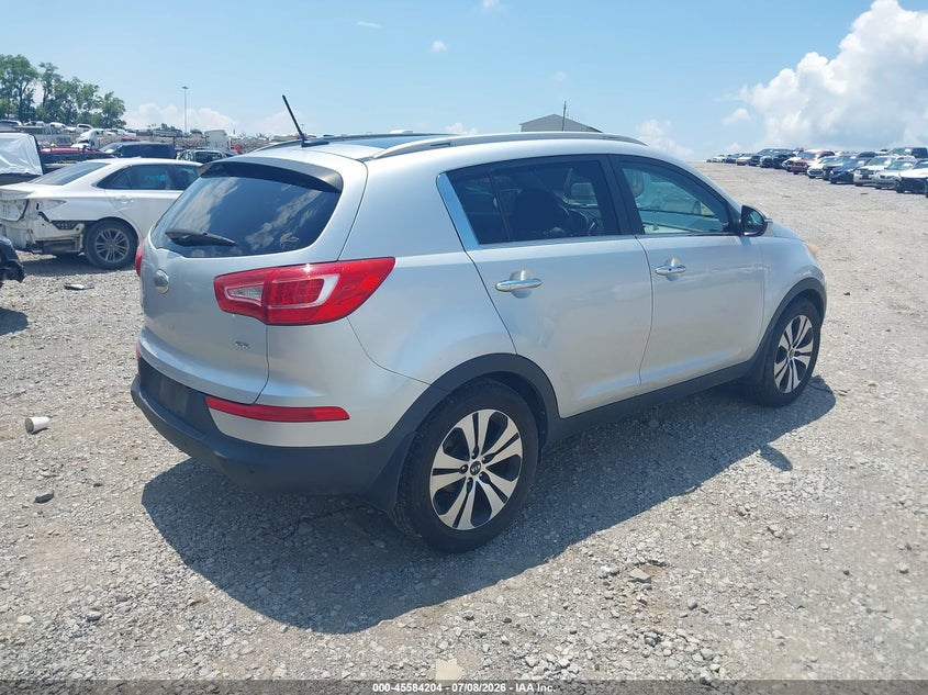 2013 Kia Sportage VIN KNDPC3A24D7500490 IAAI salvage auction — NORMAL WEAR, Clear (Tennessee), sold $2,900 on 2026-07-16 (photo 4)