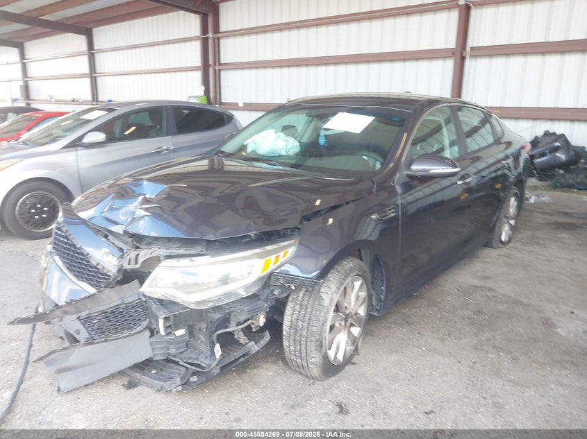 2017 Kia Optima VIN 5XXGT4L34HG131218 IAAI salvage auction — FRONT END, Clear (Arizona), sold $25 on 2026-07-28 (photo 2)