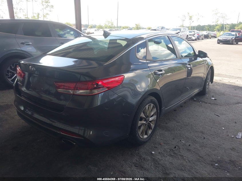 2017 Kia Optima VIN 5XXGT4L34HG131218 IAAI salvage auction — FRONT END, Clear (Arizona), sold $25 on 2026-07-28 (photo 4)