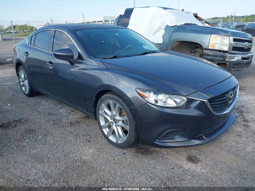 2016 Mazda 6 VIN JM1GJ1V54G1411573 IAAI salvage auction — NORMAL WEAR, Clear - Public Restricted (Oklahoma), sold $1,650 on 2026-07-21 (photo 1)