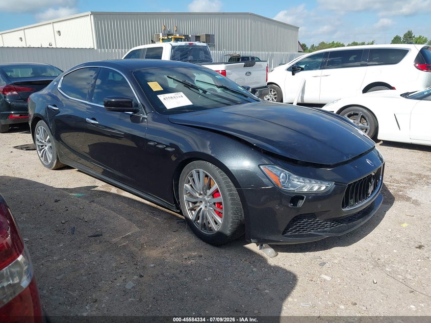 2014 Maserati Ghibli VIN ZAM57RTA0E1077071 IAAI salvage auction — MECHANICAL, Nrc Lienholder Repossession Paperwork (Texas), sold $1,400 on 2026-07-16 (photo 1)