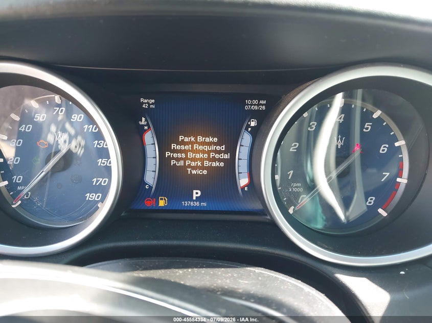 2014 Maserati Ghibli VIN ZAM57RTA0E1077071 IAAI salvage auction — MECHANICAL, Nrc Lienholder Repossession Paperwork (Texas), sold $1,400 on 2026-07-16 (photo 7)