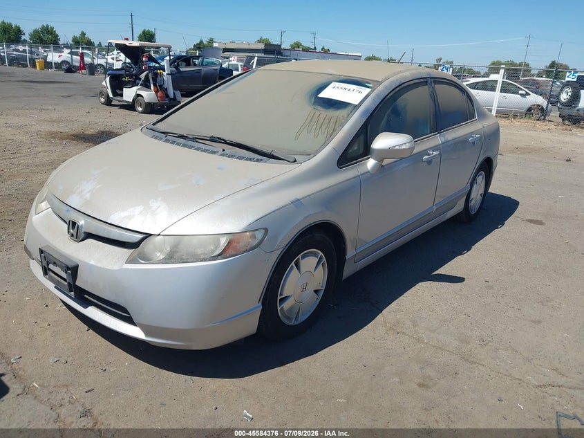 2008 Honda Civic hybrid VIN JHMFA36248S011020 IAAI salvage auction — NORMAL WEAR, Clear - Dealer Only (California), sold $2,325 on 2026-07-15 (photo 2)