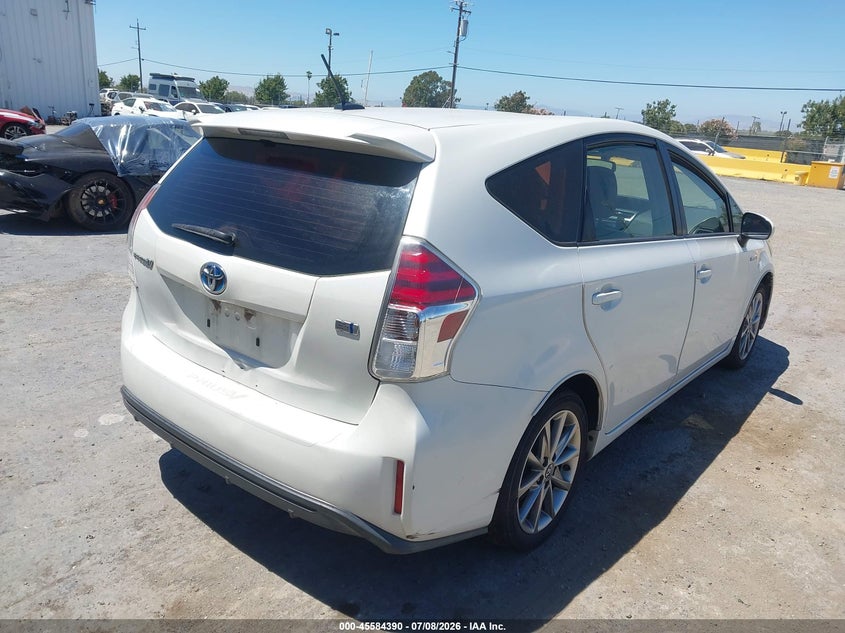 2015 Toyota Prius v VIN JTDZN3EU7FJ037779 IAAI salvage auction — SIDE, Salvage Title, sold $1,600 on 2026-07-30 (photo 4)