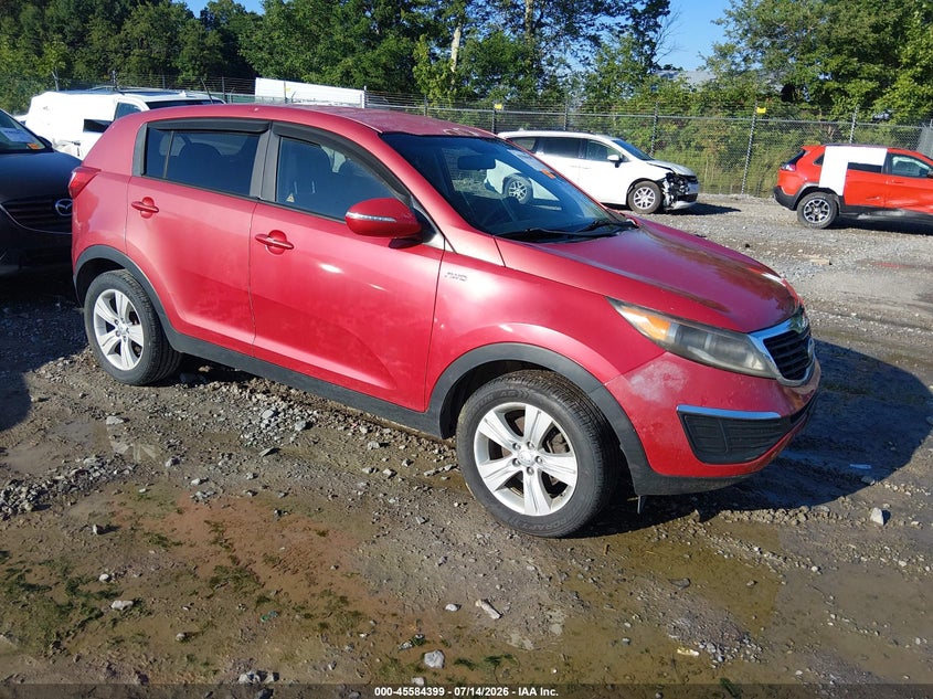 2013 Kia Sportage VIN KNDPBCA21D7422348 IAAI salvage auction — NORMAL WEAR, Original (West Virginia), sold $600 on 2026-07-29 (photo 1)