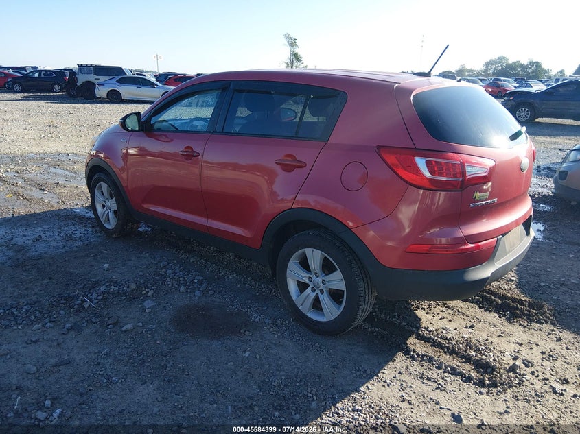 2013 Kia Sportage VIN KNDPBCA21D7422348 IAAI salvage auction — NORMAL WEAR, Original (West Virginia), sold $600 on 2026-07-29 (photo 3)