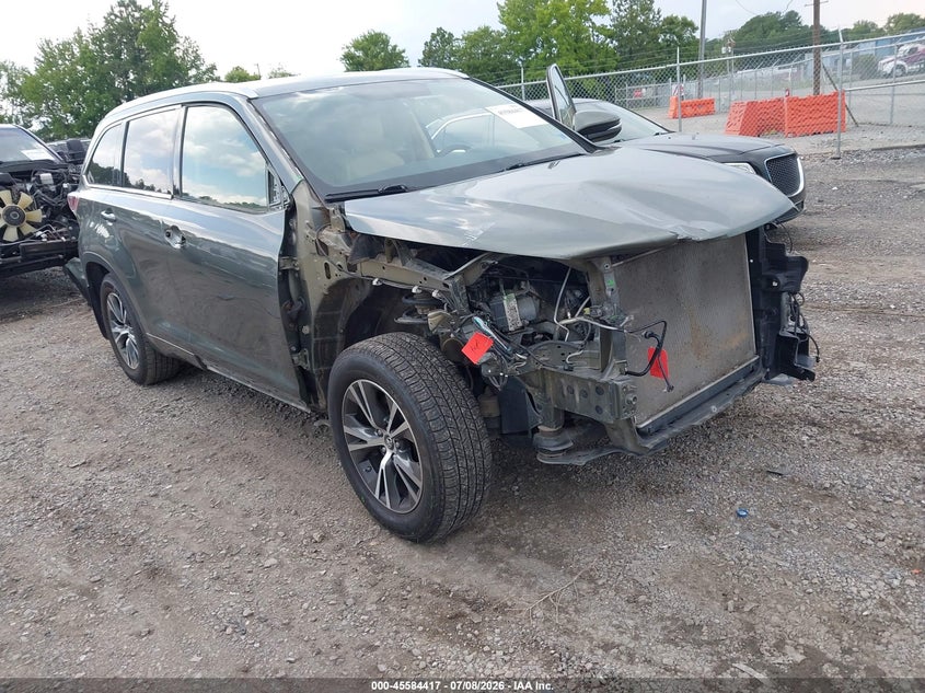 2016 Toyota Highlander VIN 5TDJKRFH3GS324860 IAAI salvage auction — SIDE, Salvage Title, sold $6,500 on 2026-07-31 (photo 1)