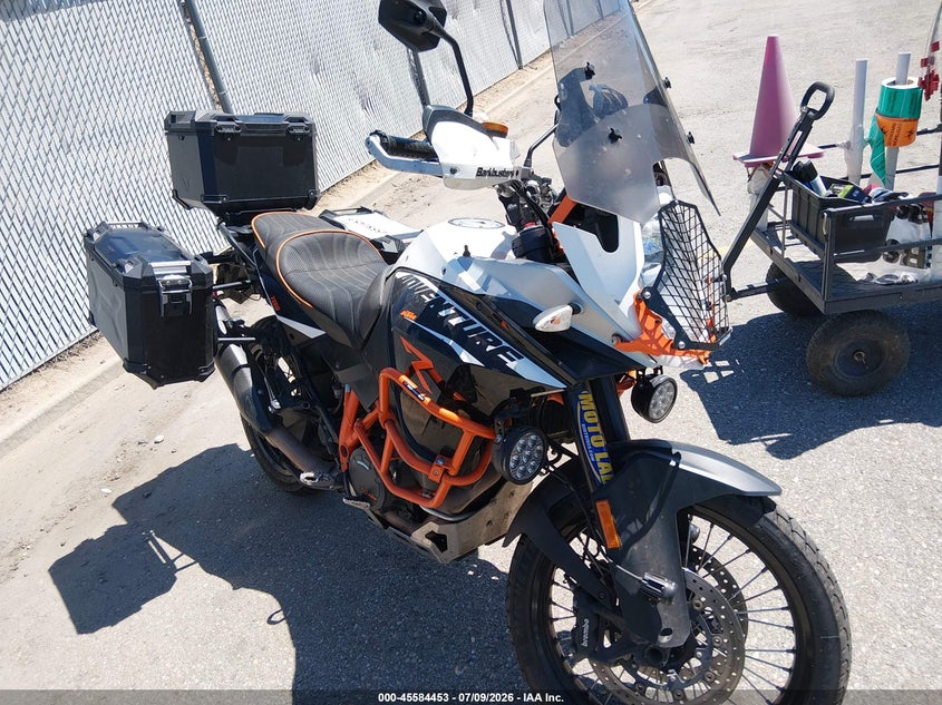 2016 Ktm 1190 VIN VBKV29404GM936686 IAAI salvage auction — NORMAL WEAR, Clear (Montana), sold $4,350 on 2026-07-17 (photo 1)