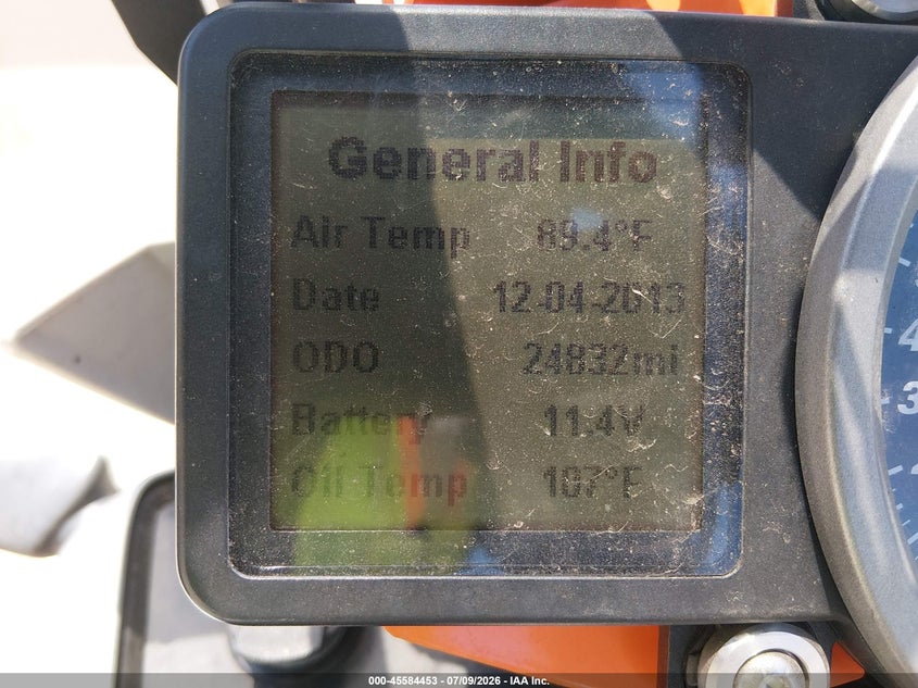 2016 Ktm 1190 VIN VBKV29404GM936686 IAAI salvage auction — NORMAL WEAR, Clear (Montana), sold $4,350 on 2026-07-17 (photo 7)