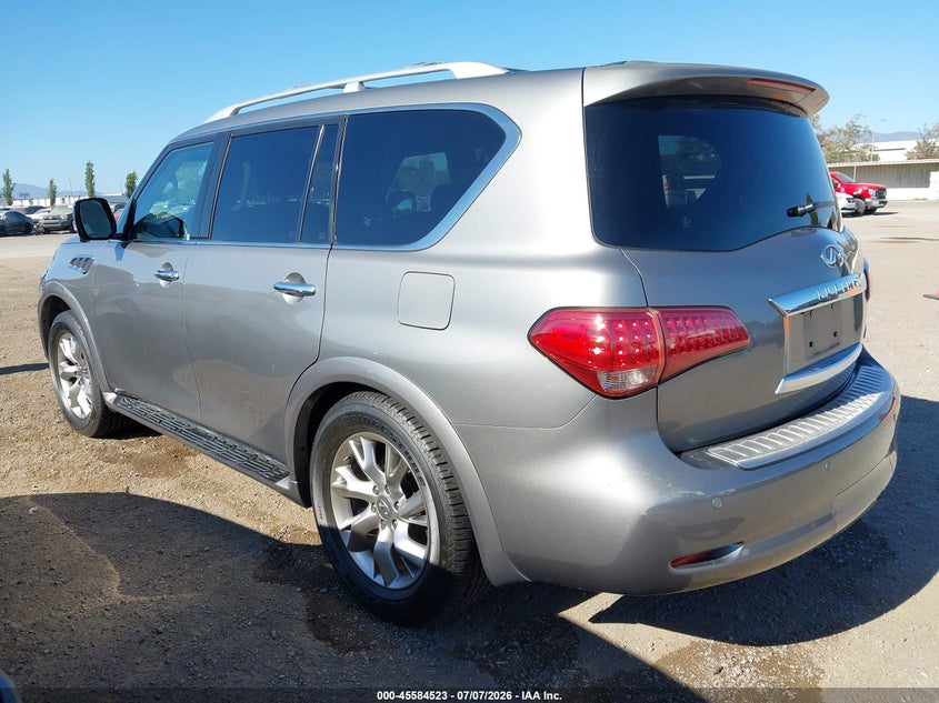 2013 Infiniti Qx56 VIN JN8AZ2ND8D9750155 IAAI salvage auction — NORMAL WEAR, Salvage Title - Dealer (California), sold $650 on 2026-07-29 (photo 3)