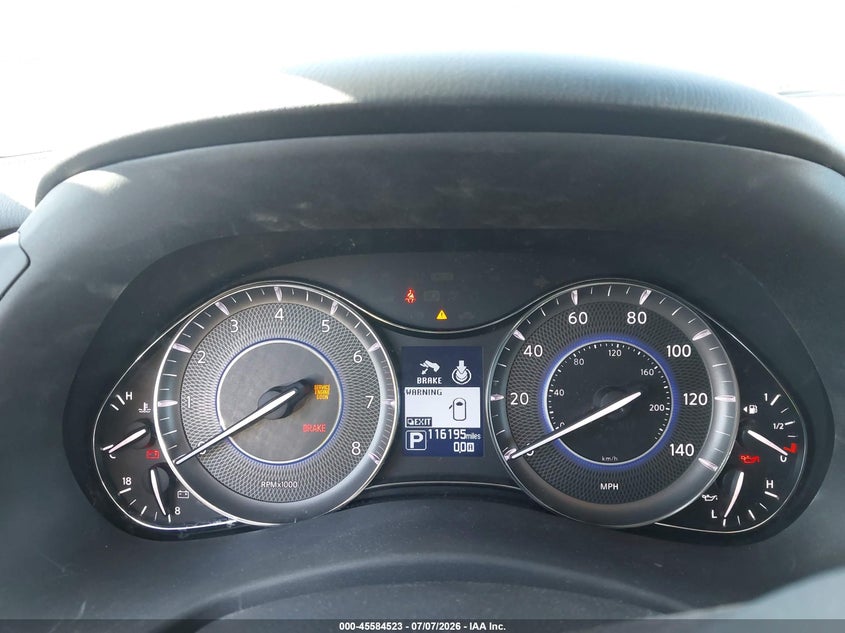 2013 Infiniti Qx56 VIN JN8AZ2ND8D9750155 IAAI salvage auction — NORMAL WEAR, Salvage Title - Dealer (California), sold $650 on 2026-07-29 (photo 7)