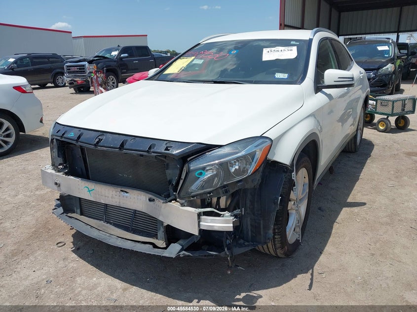 2016 Mercedes-benz Gla-klasse VIN WDCTG4EB9GJ204160 IAAI salvage auction — FRONT & REAR, Salvage (Texas), sold $1,600 on 2026-08-18 (photo 2)
