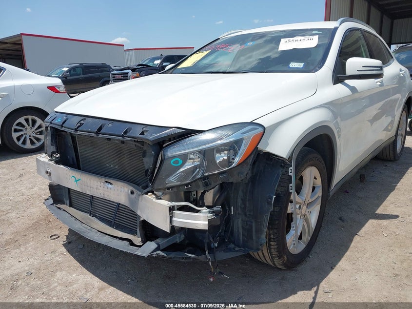 2016 Mercedes-benz Gla-klasse VIN WDCTG4EB9GJ204160 IAAI salvage auction — FRONT & REAR, Salvage (Texas), sold $1,600 on 2026-08-18 (photo 6)