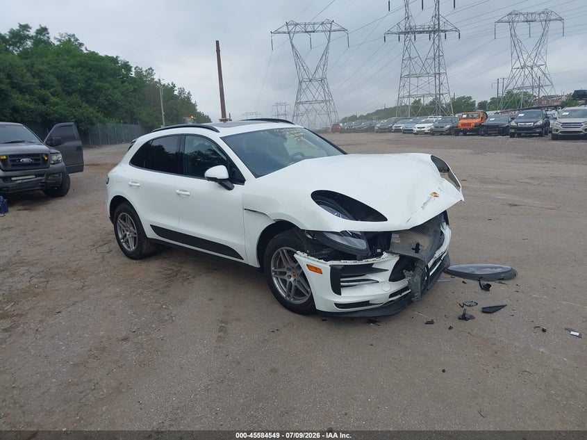 2021 Porsche Macan VIN WP1AA2A58MLB12572 IAAI salvage auction — ENGINE DAMAGE, Salvage (Pennsylvania), sold $5,100 on 2026-08-14 (photo 1)