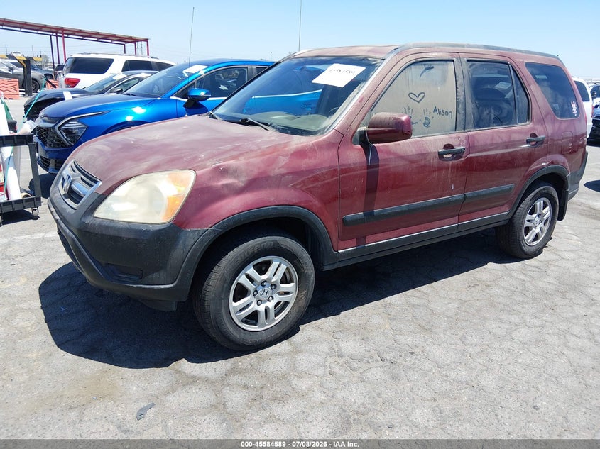 2003 Honda Cr-v VIN JHLRD78853C017316 IAAI salvage auction — NORMAL WEAR, Salvage Title - Dealer (California), sold $625 on 2026-07-30 (photo 2)