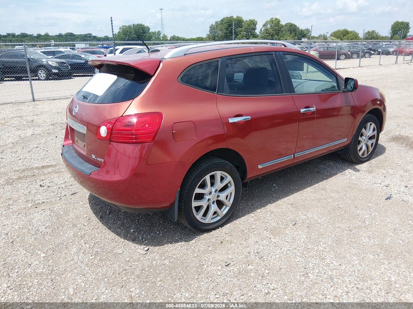 2013 Nissan Rogue VIN JN8AS5MV2DW613035 IAAI salvage auction — NORMAL WEAR, Salvage Title, sold $375 on 2026-07-29 (photo 4)