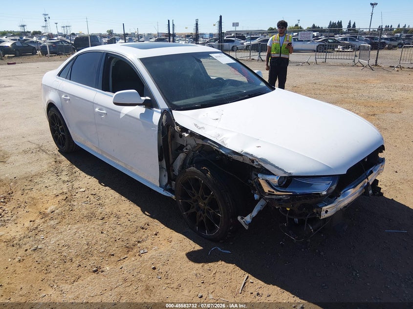 2014 Audi A4 VIN WAUAFAFL1EN023160 IAAI salvage auction — NORMAL WEAR, Clear - Dealer Only (California), sold $25 on 2026-07-29 (photo 1)